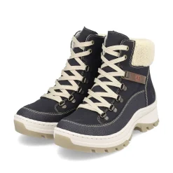 Rieker Women'S Corded Boots Dark Blue