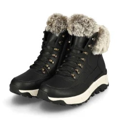 Rieker Women'S Corded Boots Urban Black