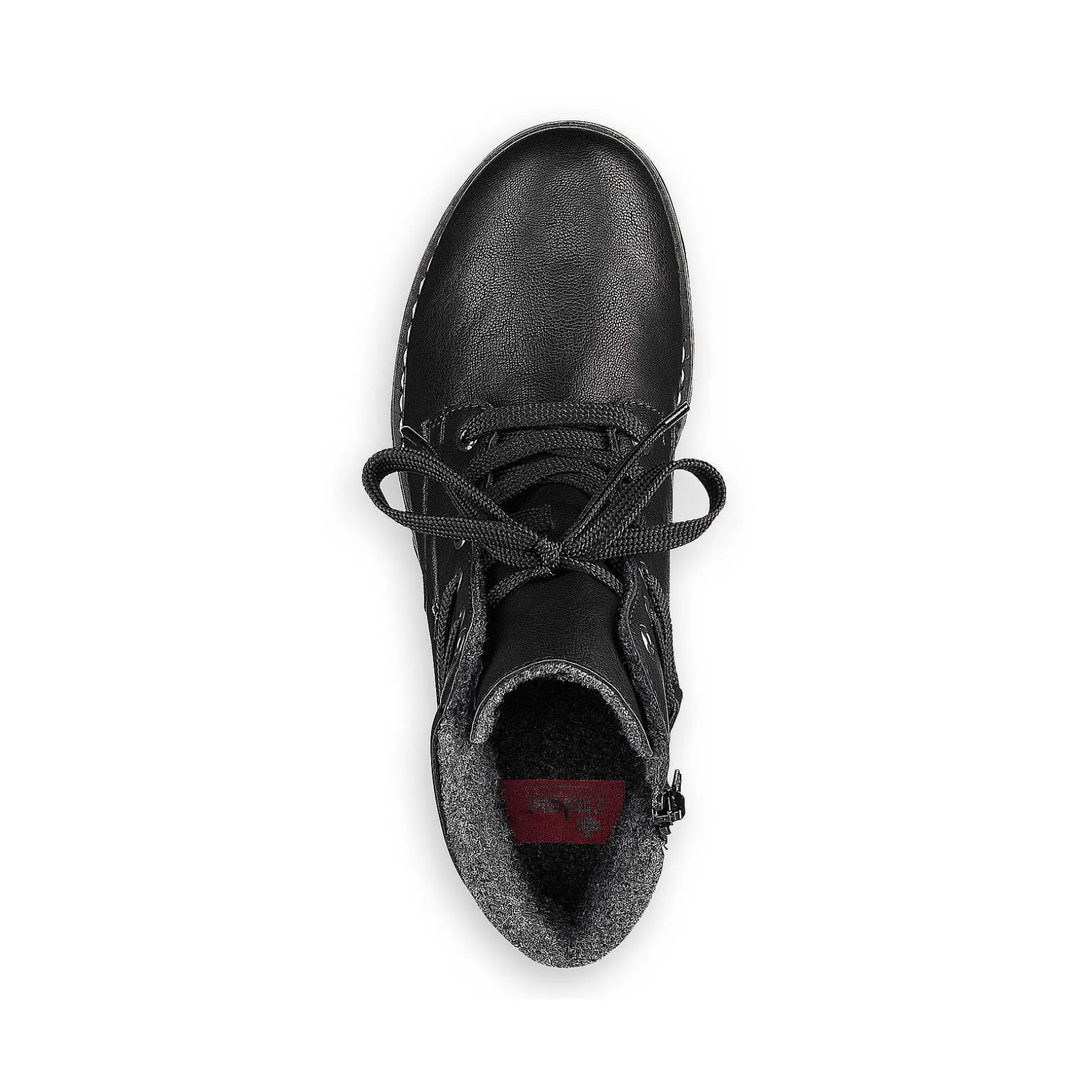 Rieker Women'S Corded Boots Asphalt Black