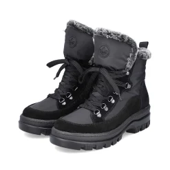Rieker Women'S Corded Boots Night Black