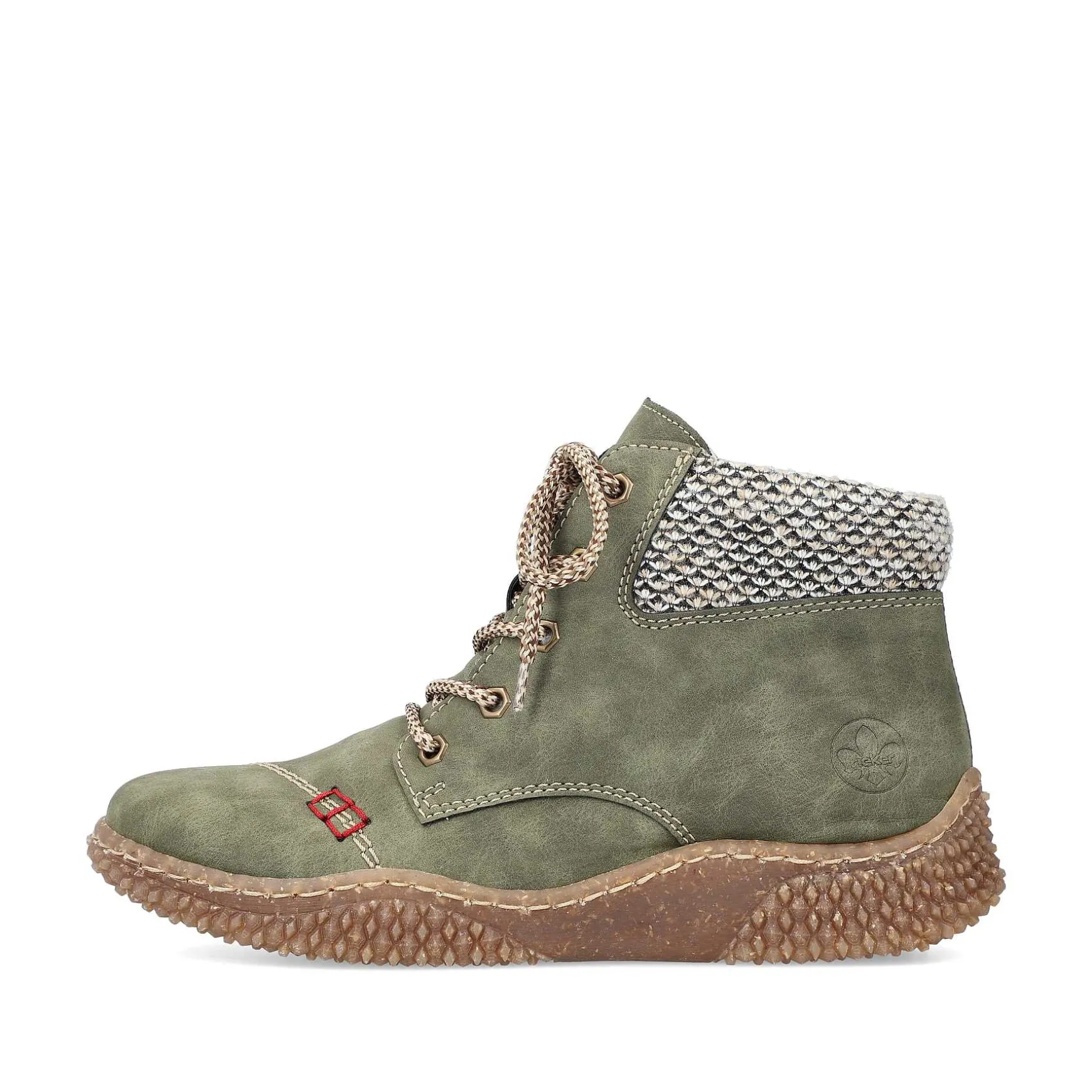 Rieker Women'S Corded Boots Leaf Green