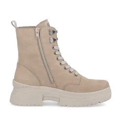 Rieker Women'S Corded Boots Clay Beige