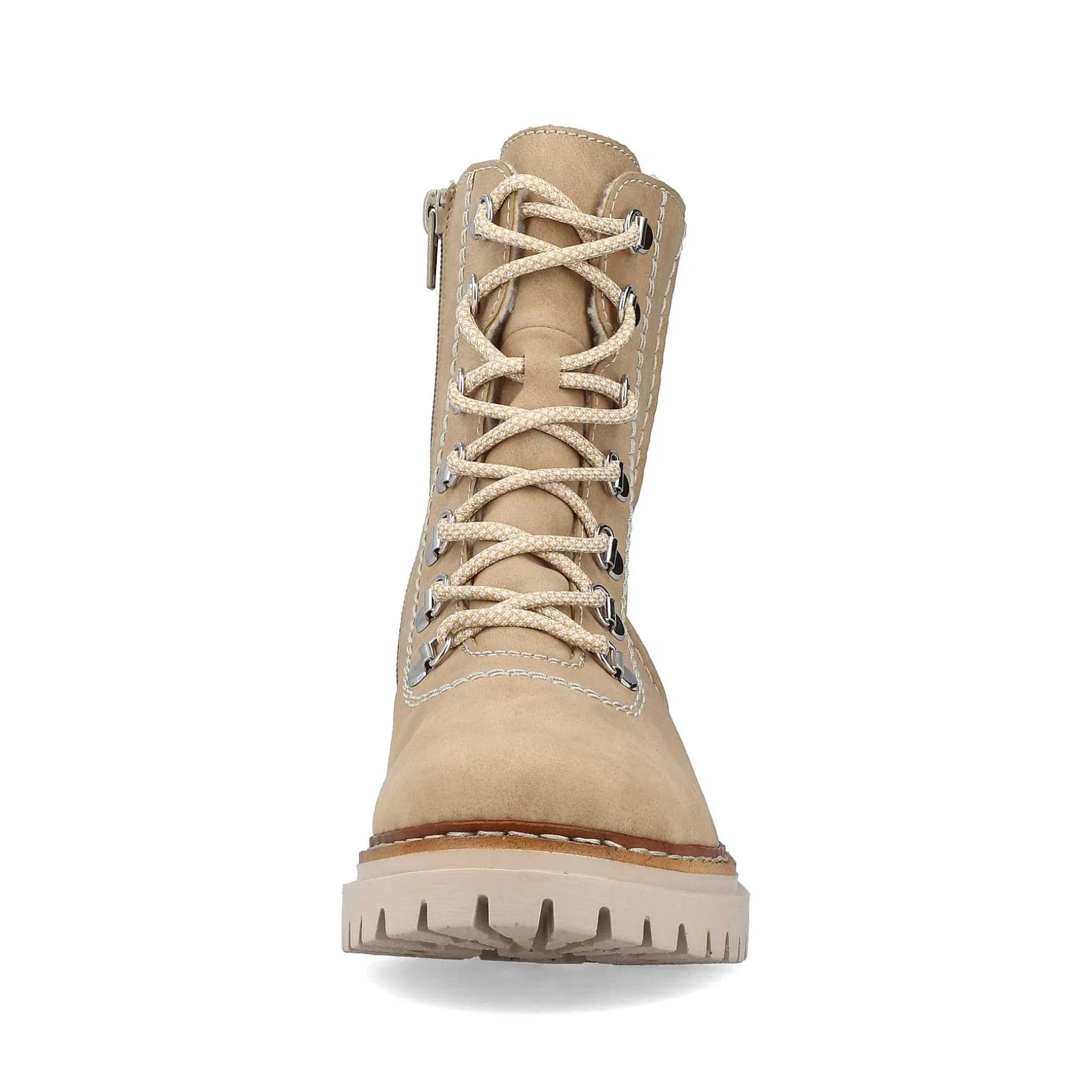 Rieker Women'S Corded Boots Brown Beige