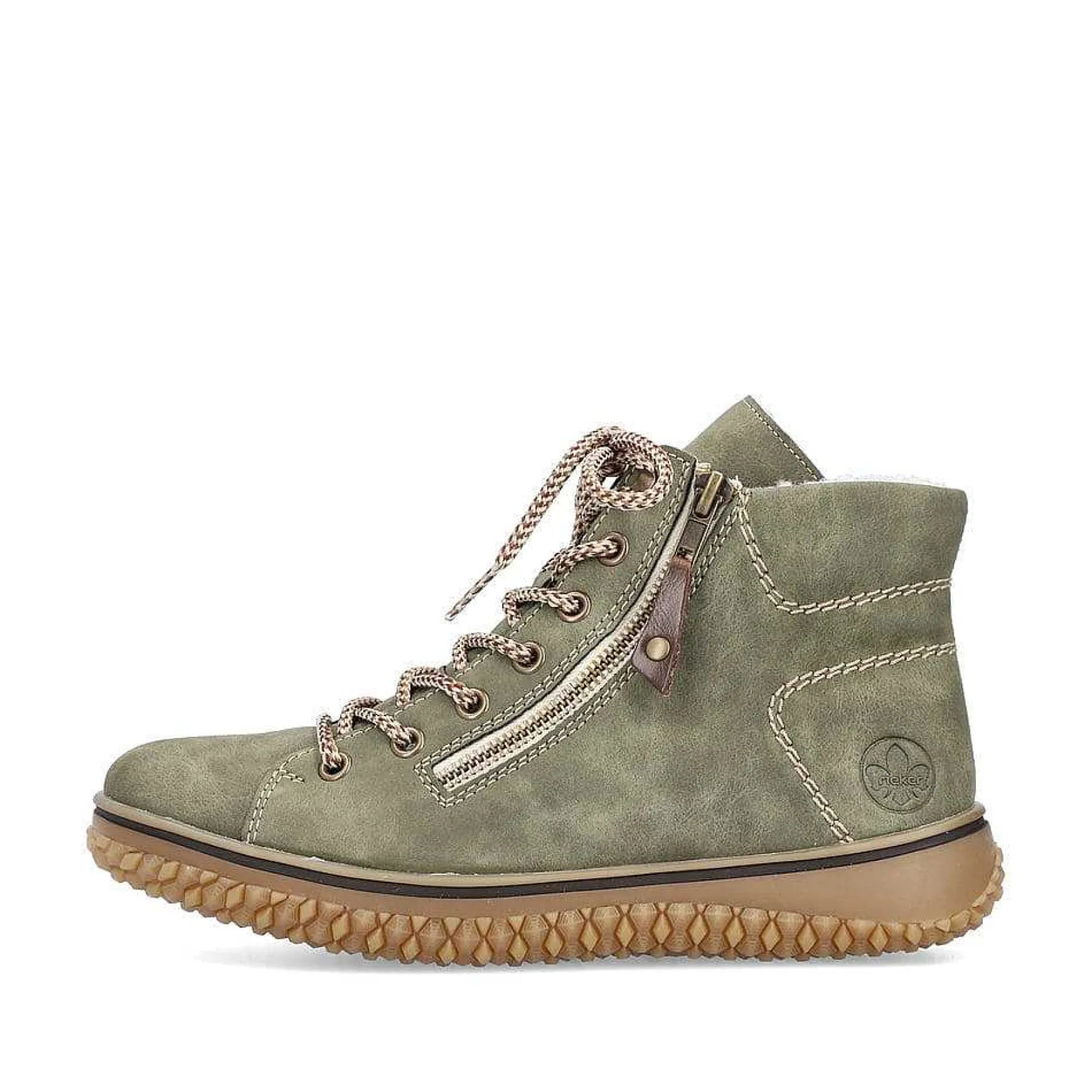 Rieker Women'S Corded Boots Leaf Green