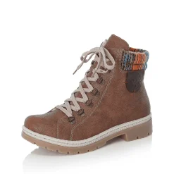 Rieker Women'S Corded Boots, Nut Brown
