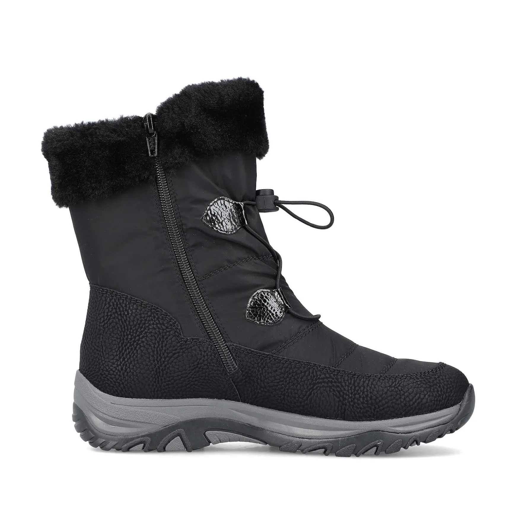 Rieker Women'S Corded Boots Night Black