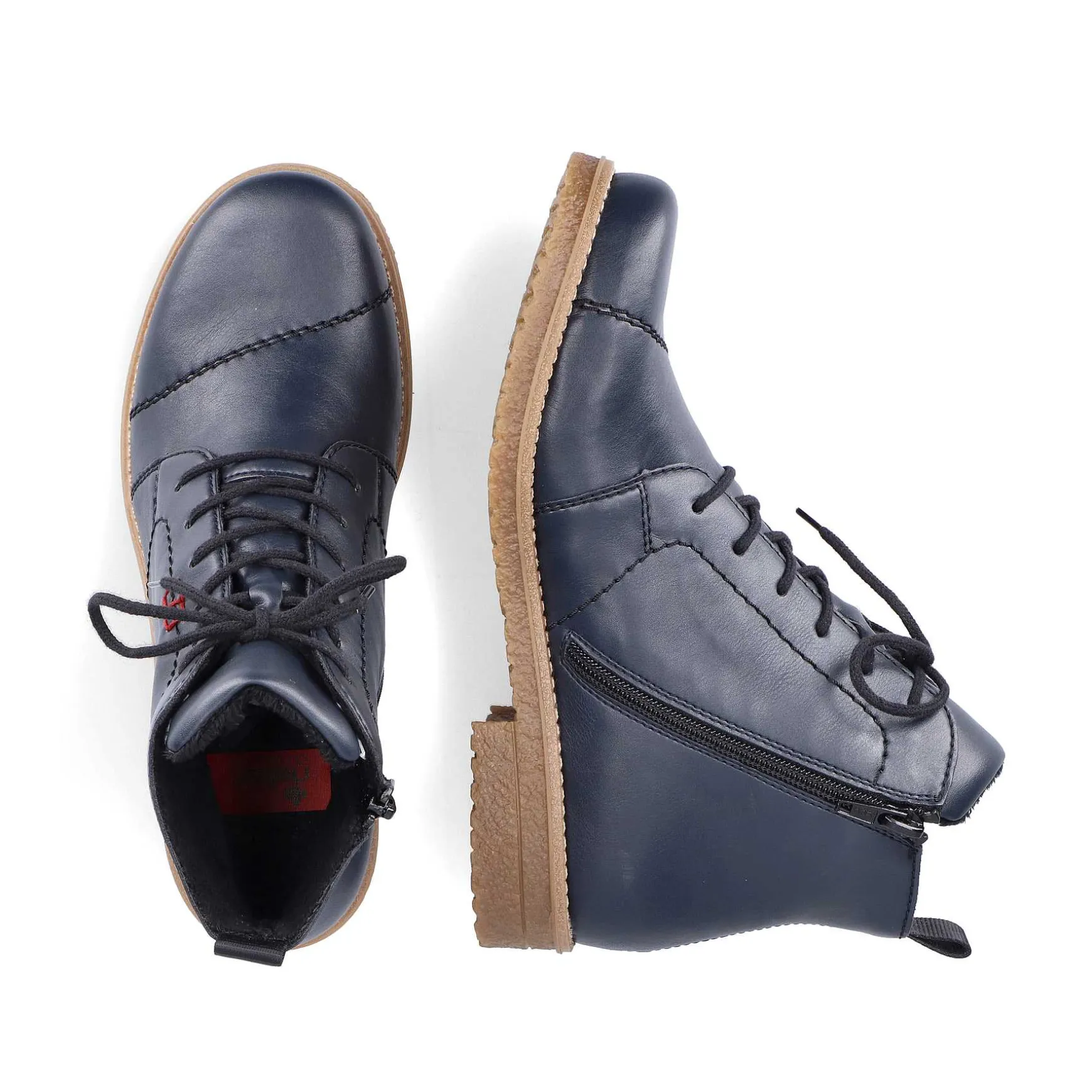 Rieker Women'S Corded Boots Navy Blue