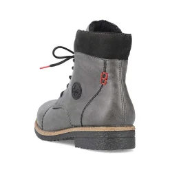 Rieker Women'S Corded Boots Platinum Gray