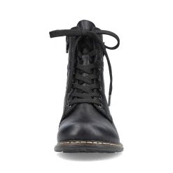 Rieker Women'S Corded Boots Deep Black
