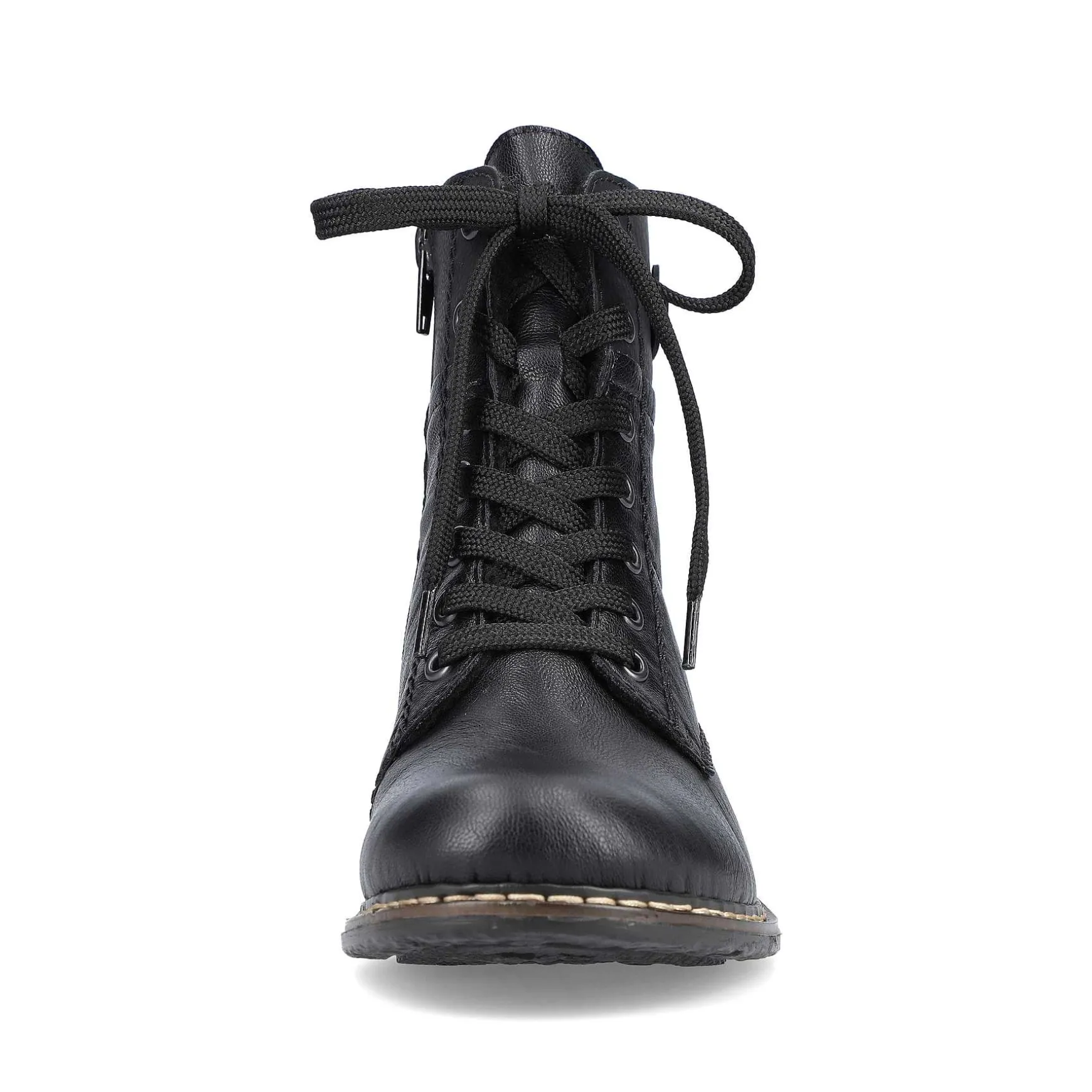 Rieker Women'S Corded Boots Deep Black