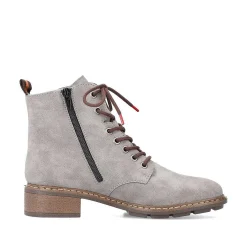 Rieker Women'S Corded Boots Silver Gray