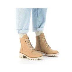 Rieker Women'S Corded Boots Brown Beige