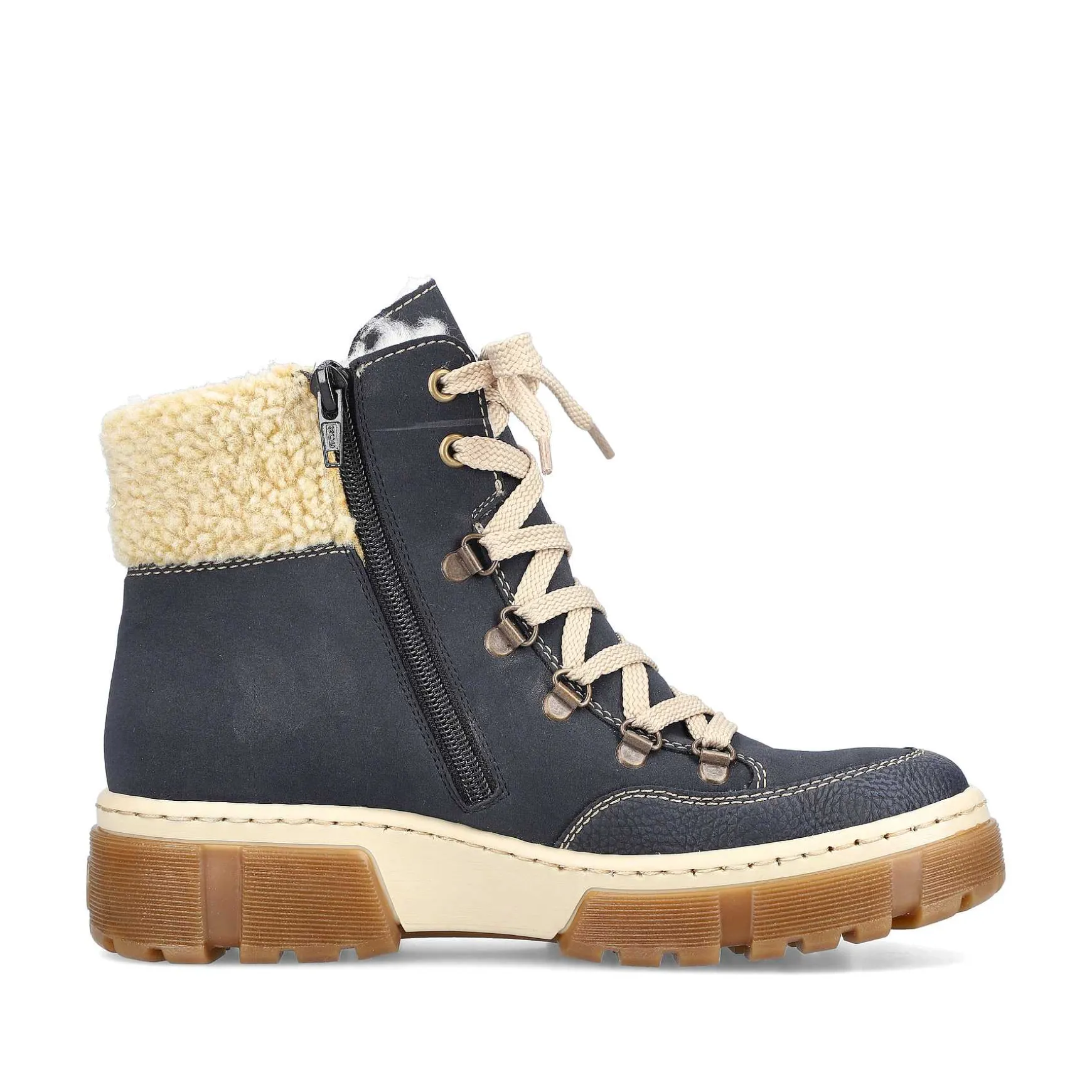 Rieker Women'S Corded Boots Sea Blue