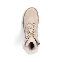 Rieker Women'S Corded Boots Sand Beige