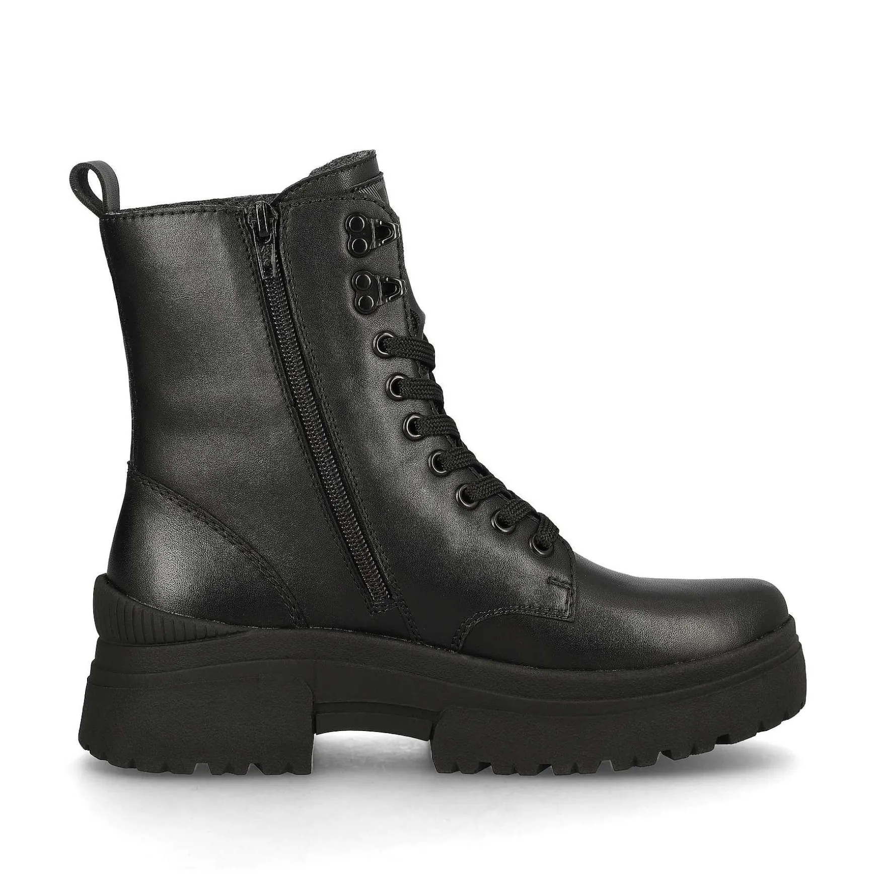 Rieker Women'S Corded Boots Deep Black