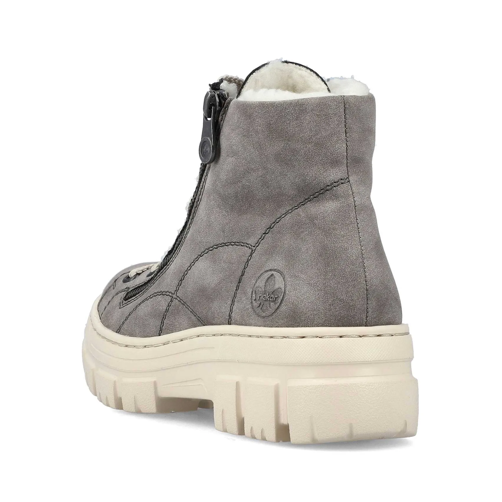 Rieker Women'S Corded Boots Dust Gray