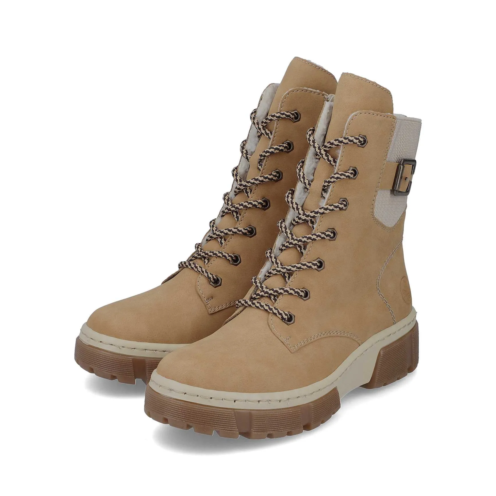 Rieker Women'S Corded Boots Camel Brown