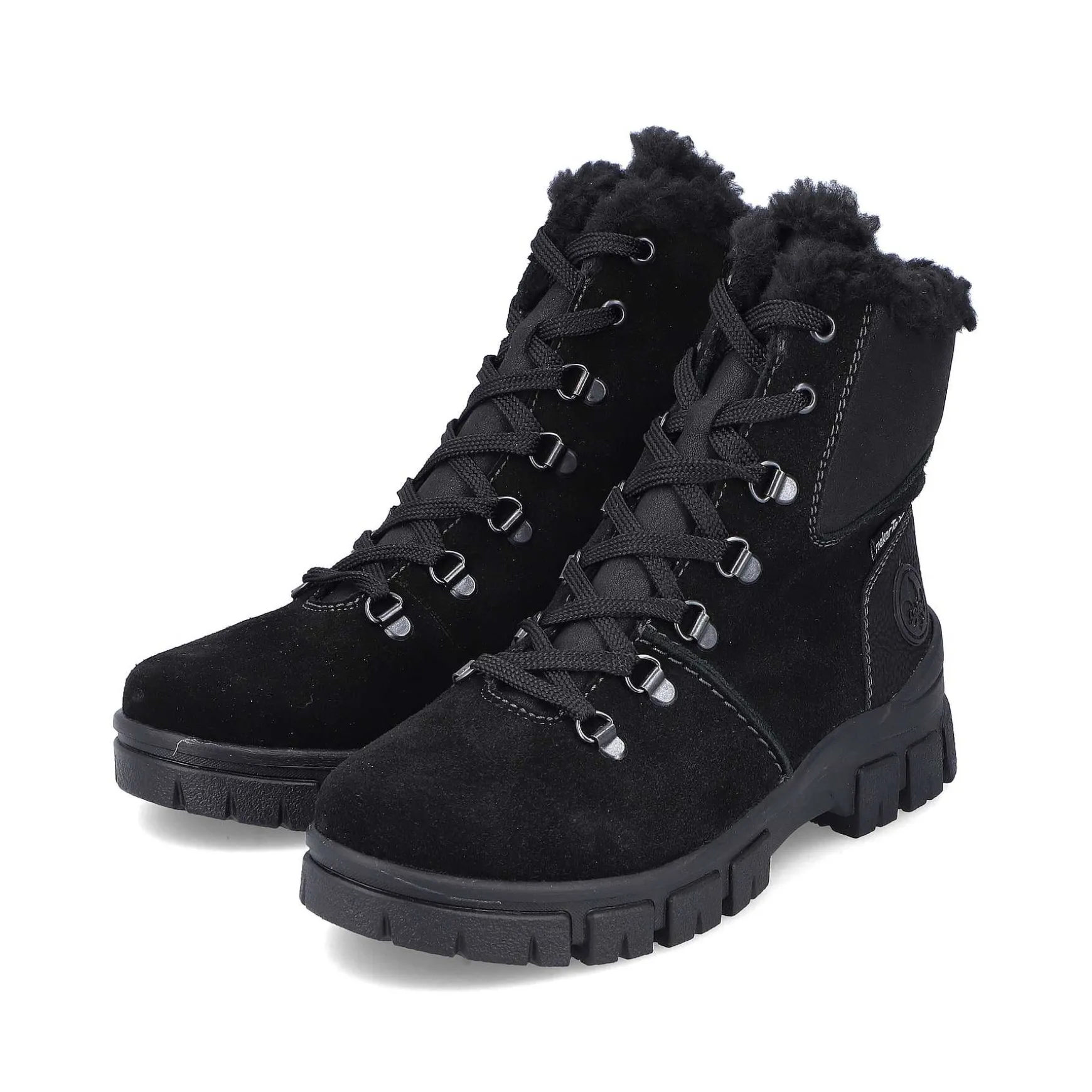 Rieker Women'S Corded Boots Night Black