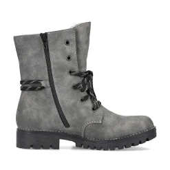 Rieker Women'S Corded Boots Moon Grey