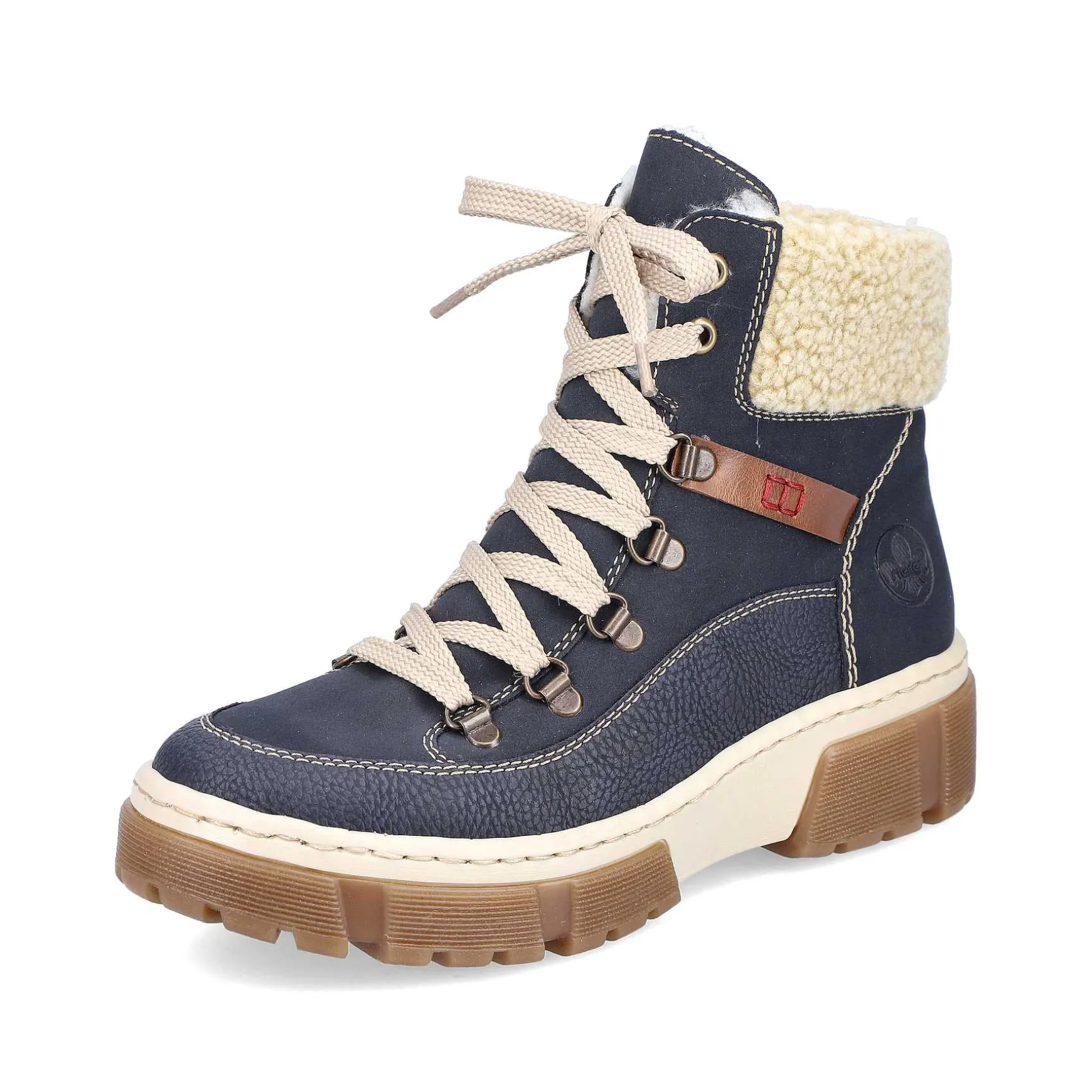 Rieker Women'S Corded Boots Sea Blue