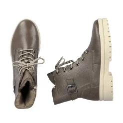 Rieker Women'S Corded Boots Asphalt Gray