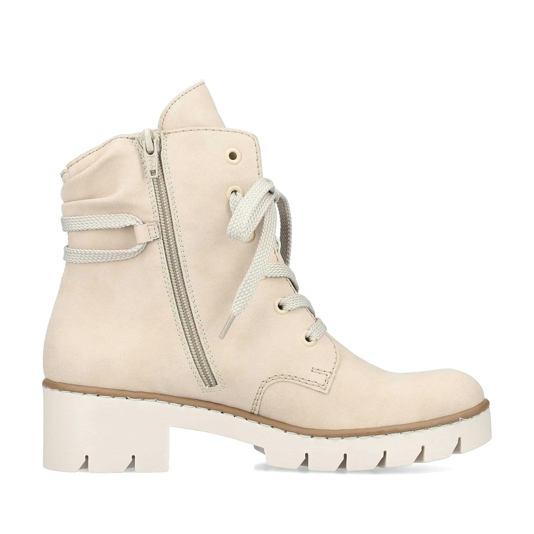 Rieker Women'S Corded Boots Light Beige