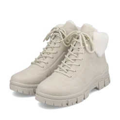 Rieker Women'S Corded Boots Light Beige