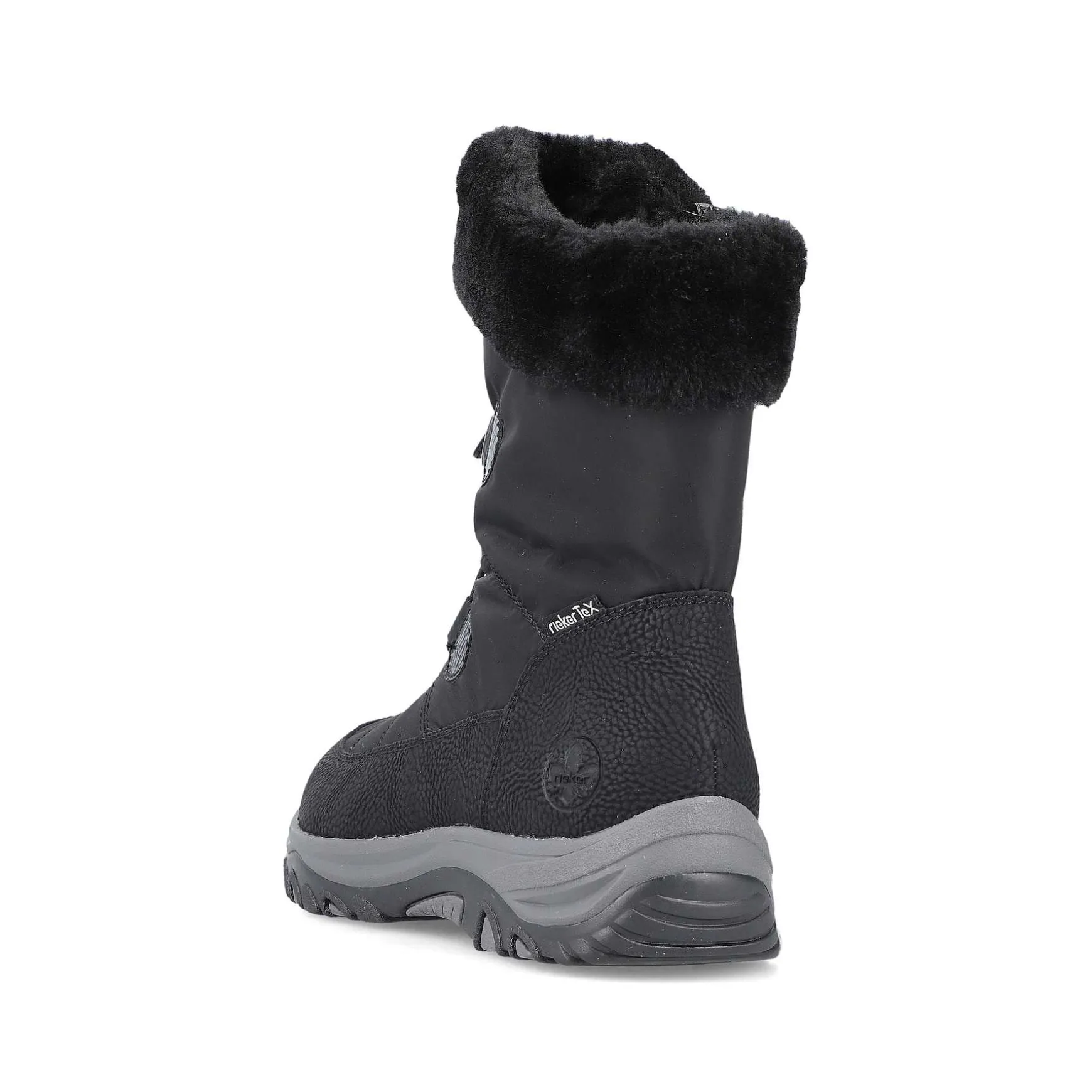 Rieker Women'S Corded Boots Night Black