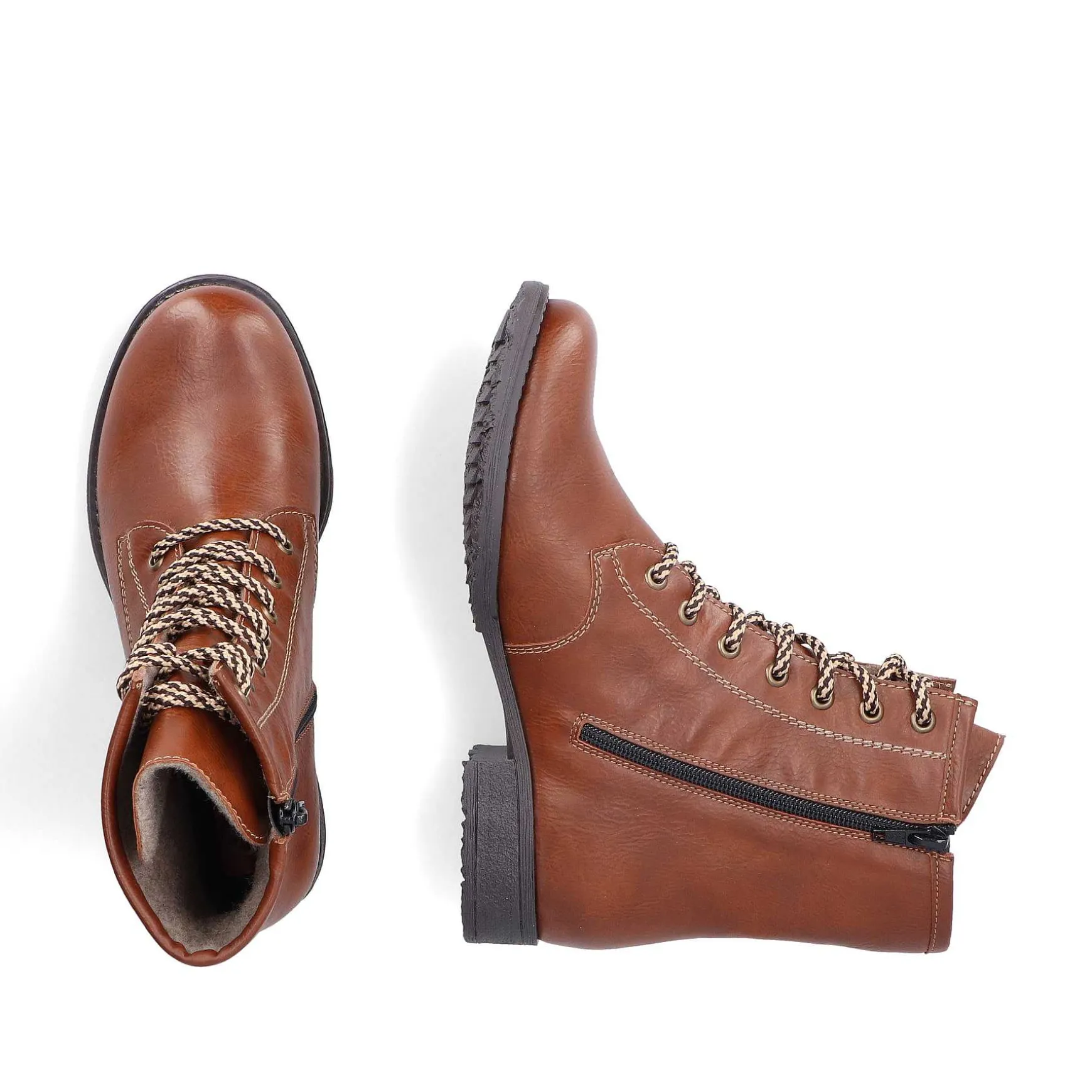 Rieker Women'S Corded Boots Fox Brown
