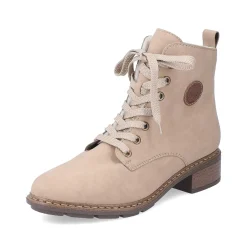 Rieker Women'S Corded Boots Sand Beige
