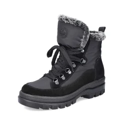 Rieker Women'S Corded Boots Night Black