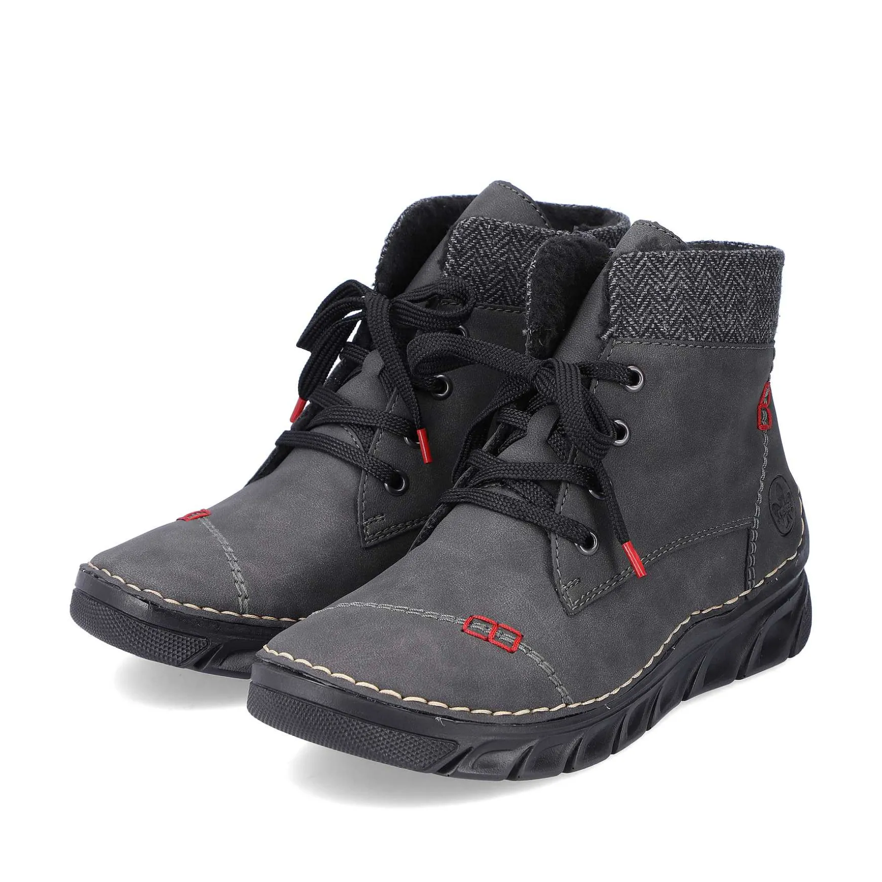Rieker Women'S Corded Boots Anthracite