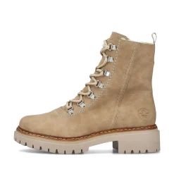 Rieker Women'S Corded Boots Brown Beige