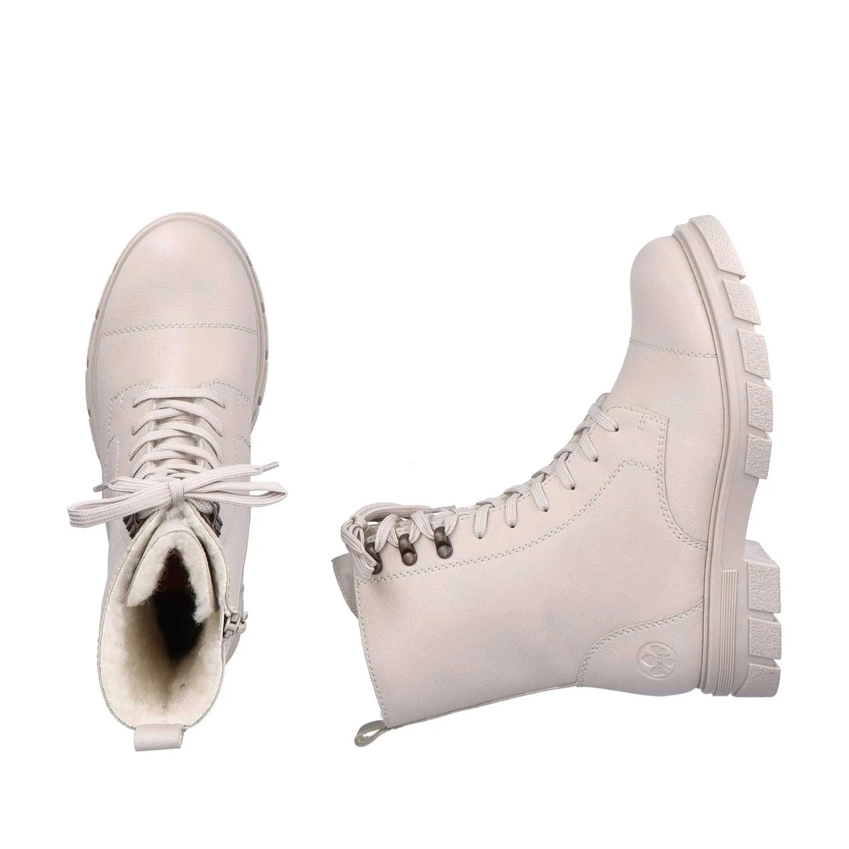 Rieker Women'S Corded Boots Light Beige