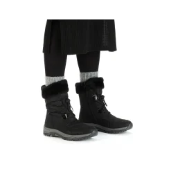 Rieker Women'S Corded Boots Night Black