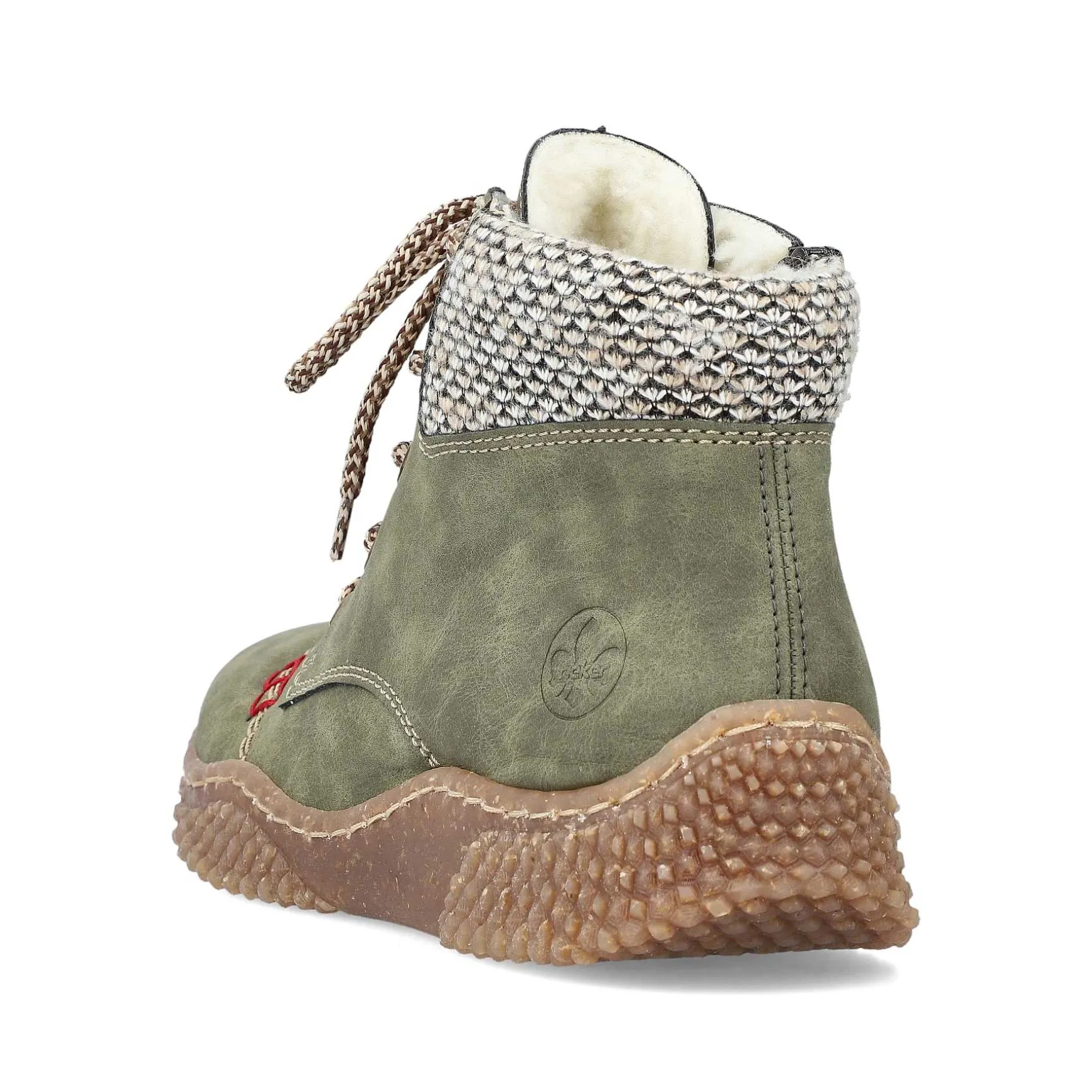 Rieker Women'S Corded Boots Leaf Green