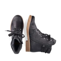 Rieker Women'S Corded Boots Night Black