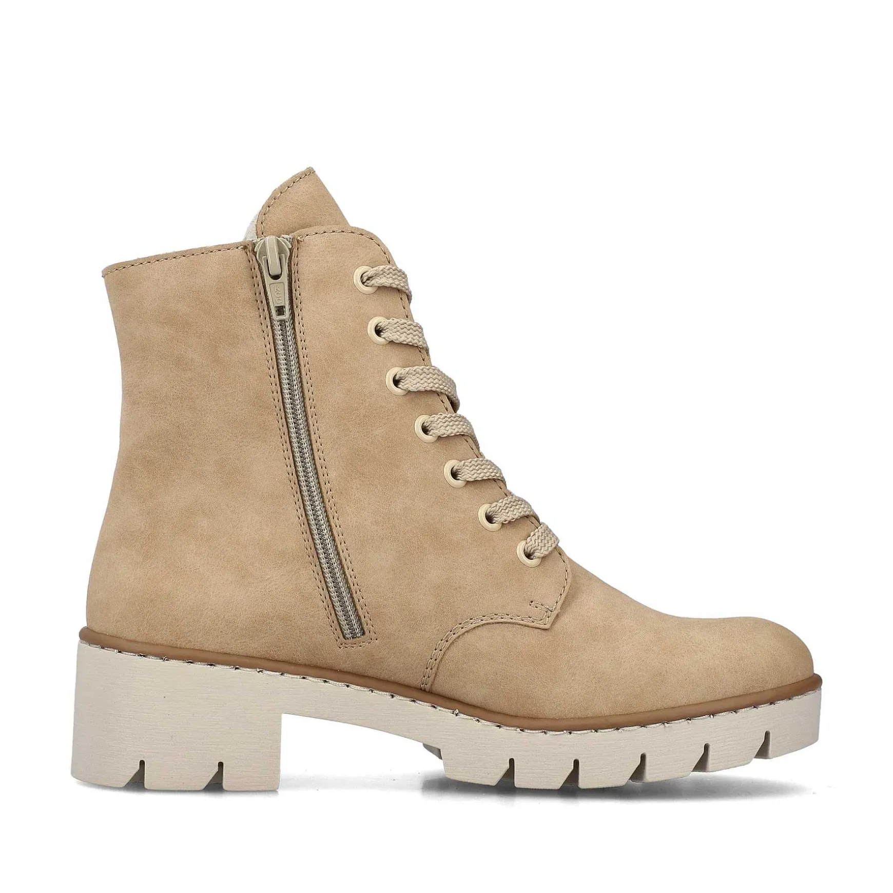 Rieker Women'S Corded Boots Brown Beige