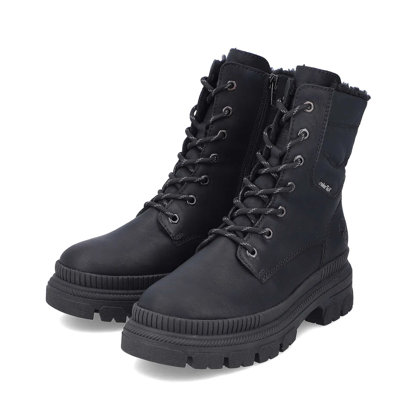 Rieker Women'S Corded Boots Night Black