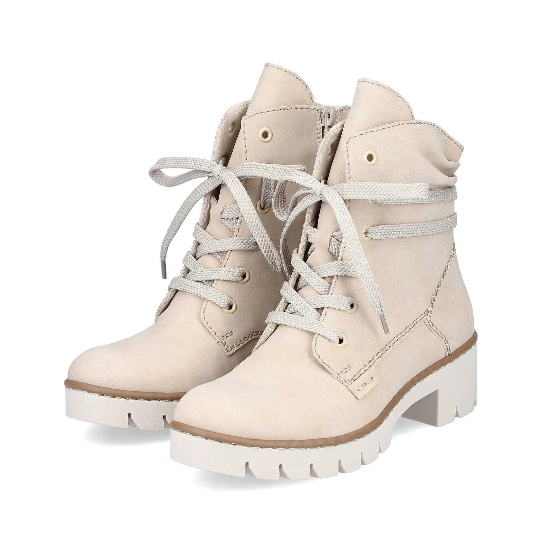 Rieker Women'S Corded Boots Light Beige