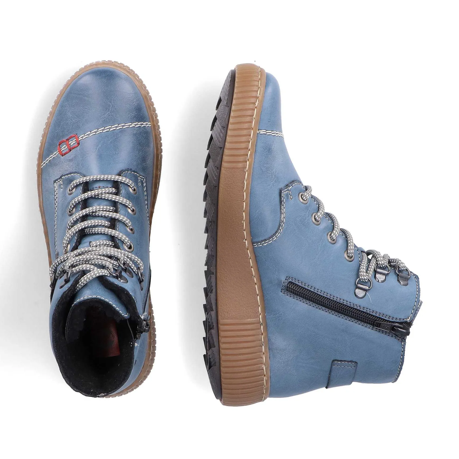 Rieker Women'S Corded Boots Sky Blue