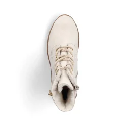 Rieker Women'S Corded Boots Cream Beige