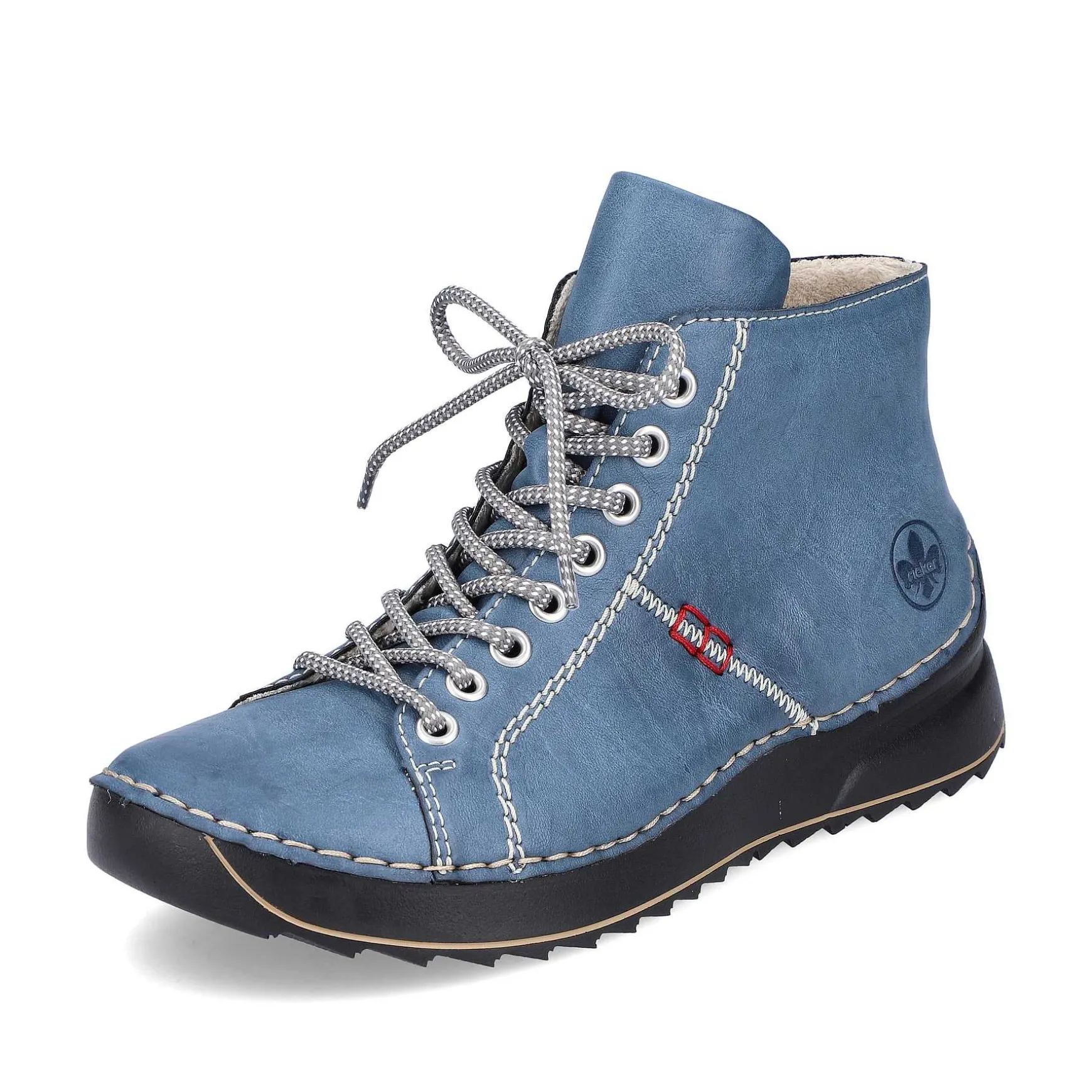 Rieker Women'S Corded Boots Blue Gray