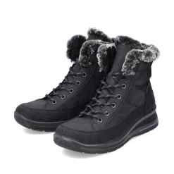 Rieker Women'S Corded Boots Night Black