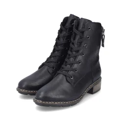 Rieker Women'S Corded Boots Night Black