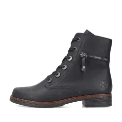 Rieker Women'S Corded Boots Night Black