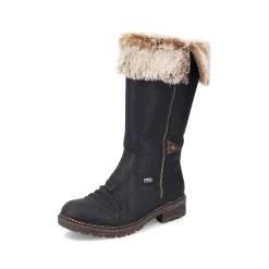 Rieker Women'S High-Shaft Boots Night Black