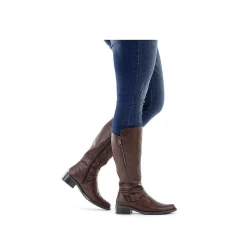 Rieker Women'S High-Shaft Boots Coffee Brown