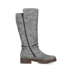 Rieker Women'S High-Shaft Boots Steel Gray