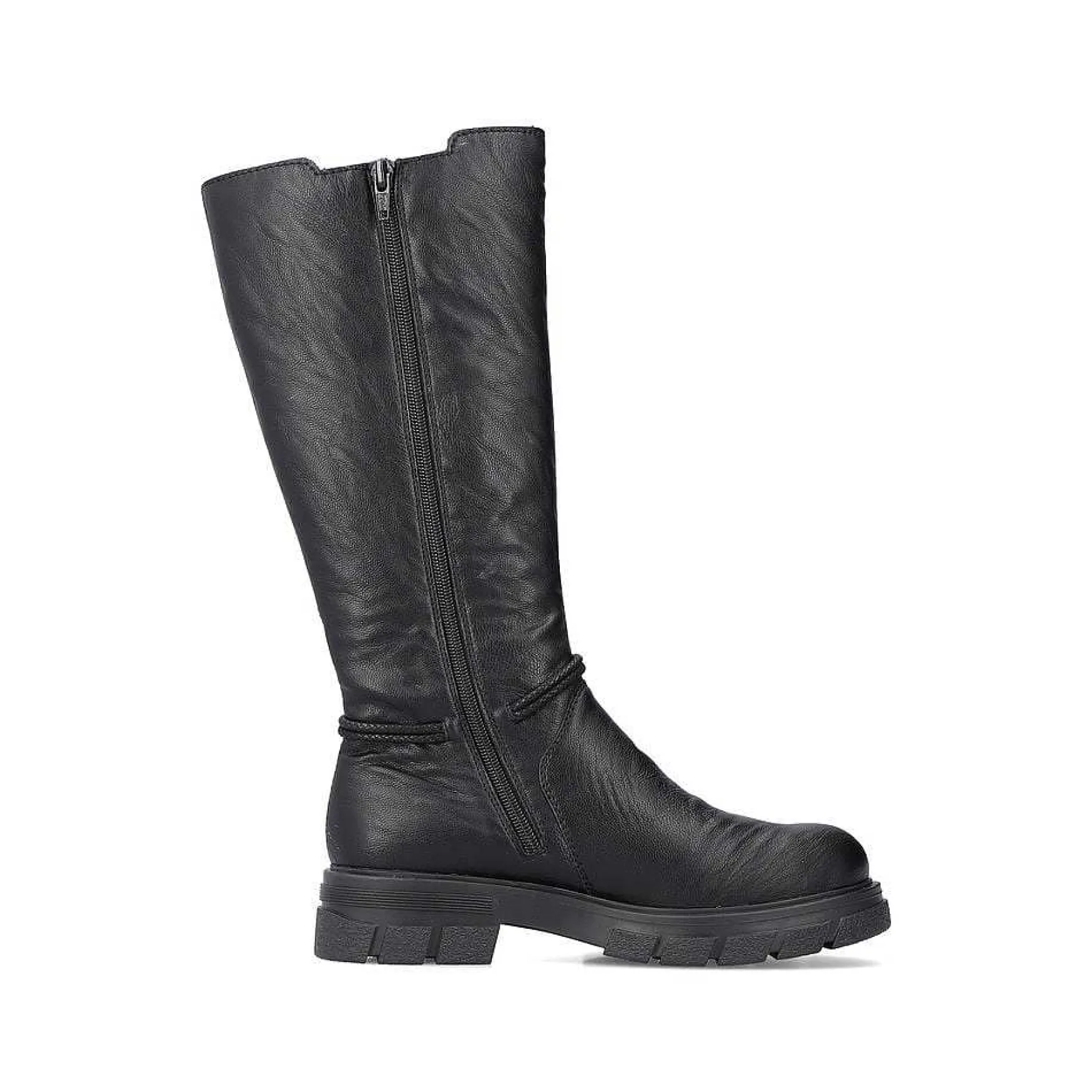Rieker Women'S High-Shaft Boots, Glossy Black